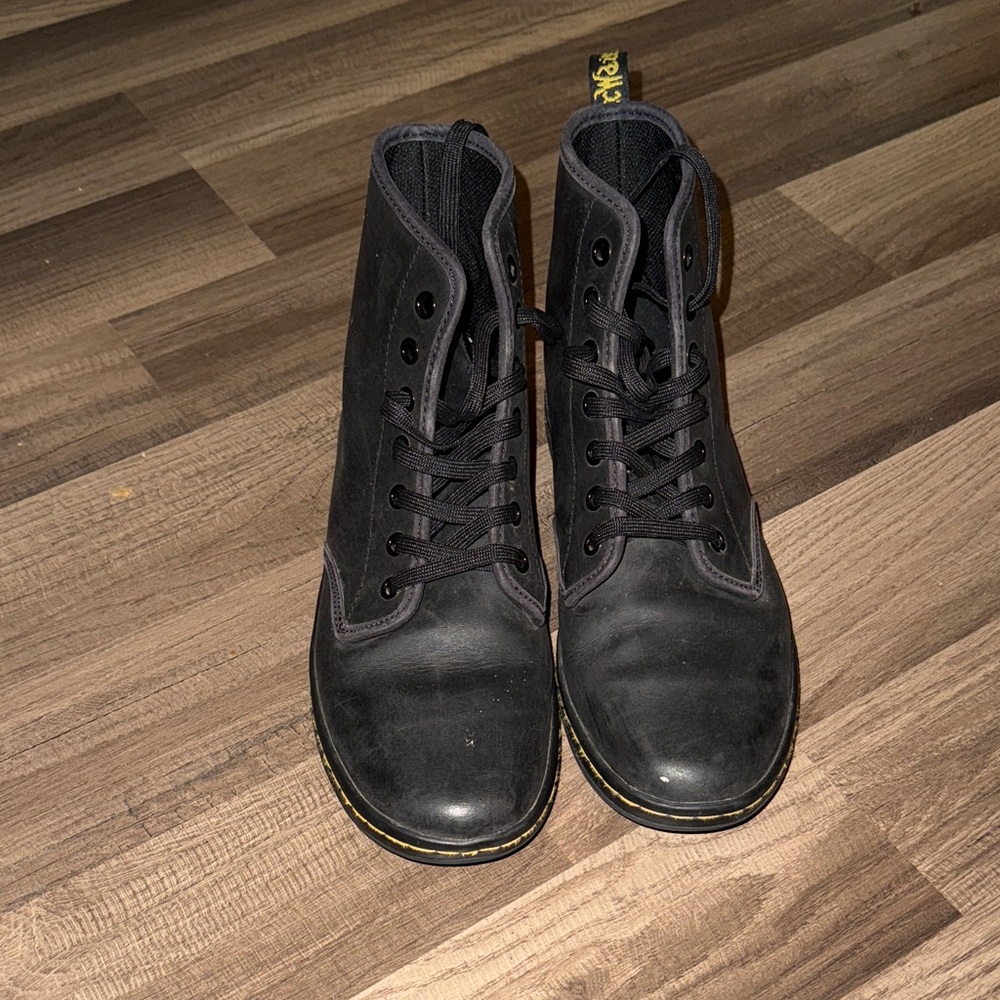 Dr. Martens Black Leather Men's Boots